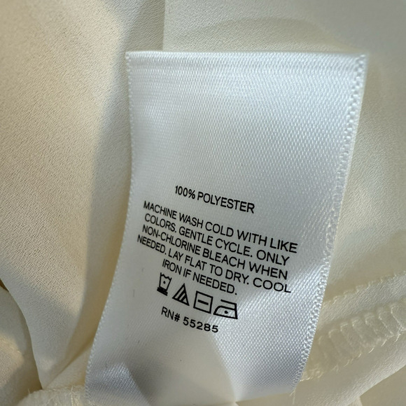 Express New Cream Floral Lace Long Puff Sleeve Top Large Castlecore Renaissance - Picture 14 of 16